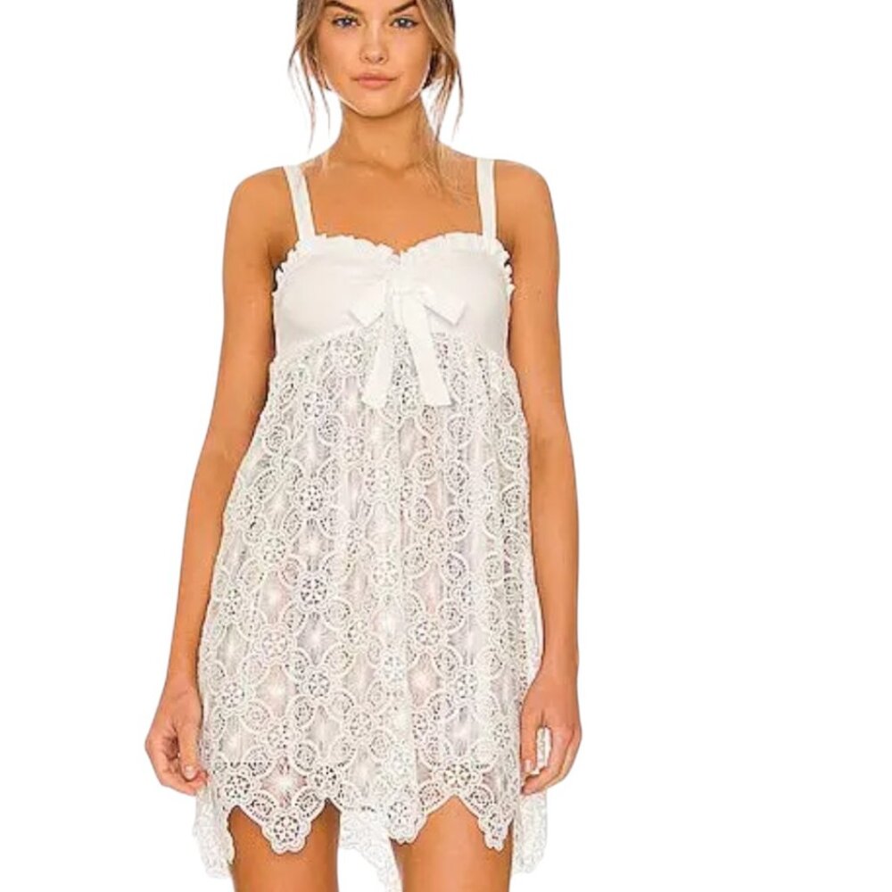 NEW TULAROSA REVOLVE PAULA MINI DRESS ROMANTIC SOFT GIRL FAIRYCORE COQUETTE XS